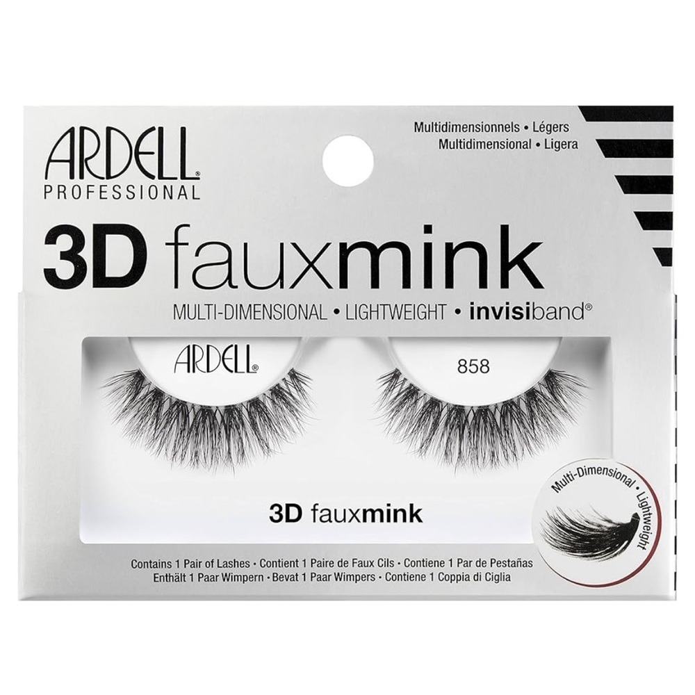 Ardell False Eyelashes 3D Faux Mink Lashes, 858